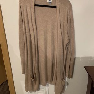 Tan Cardigan Long